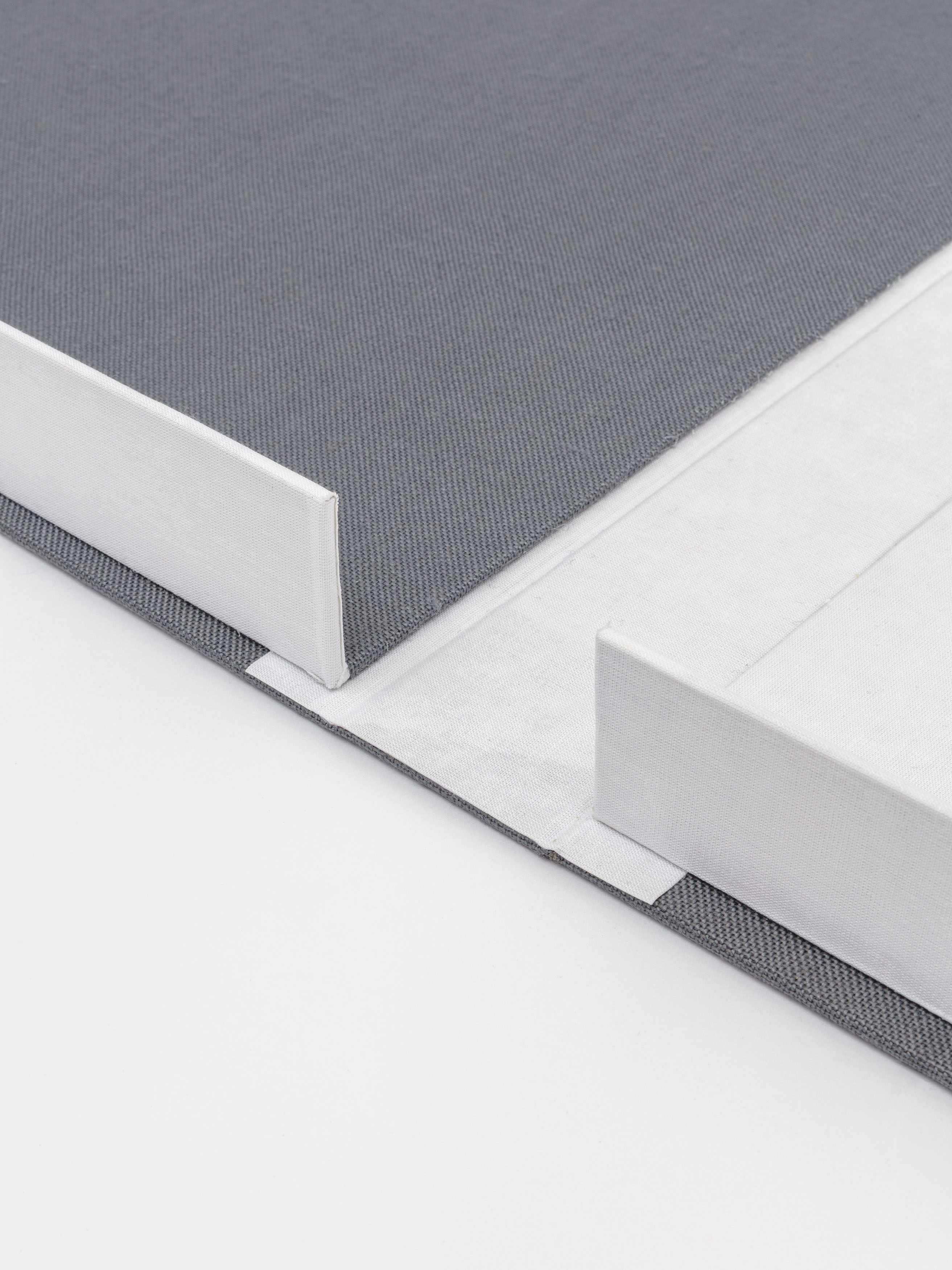 Bookbinding work in gray, piece five